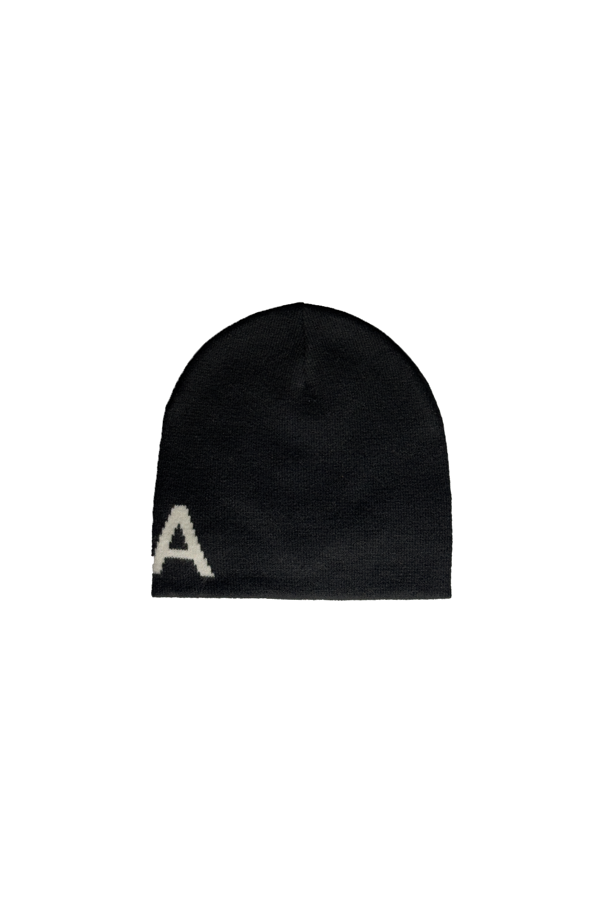 Jacquard Wordmark Beanie - Black