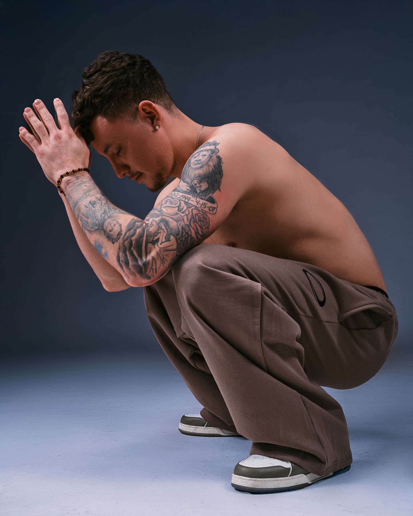 Taupe Logo Sweatpants
