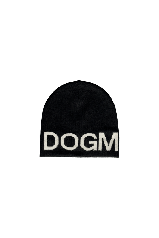 Jacquard Wordmark Beanie - Black