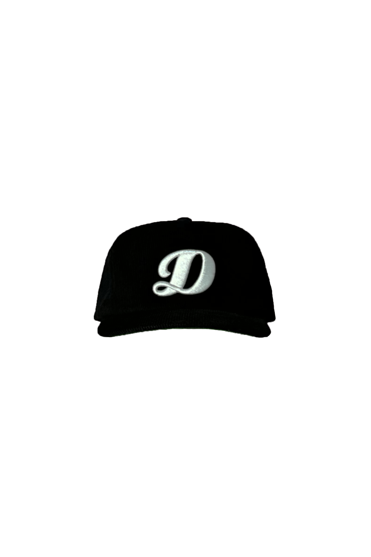 Corduroy "D" Hat - Black