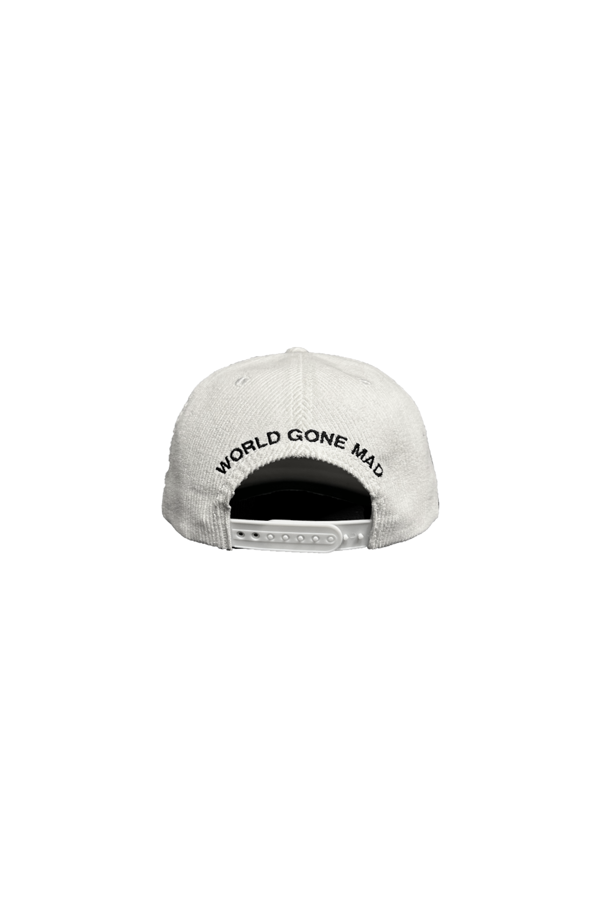 Corduroy "D" Hat - White