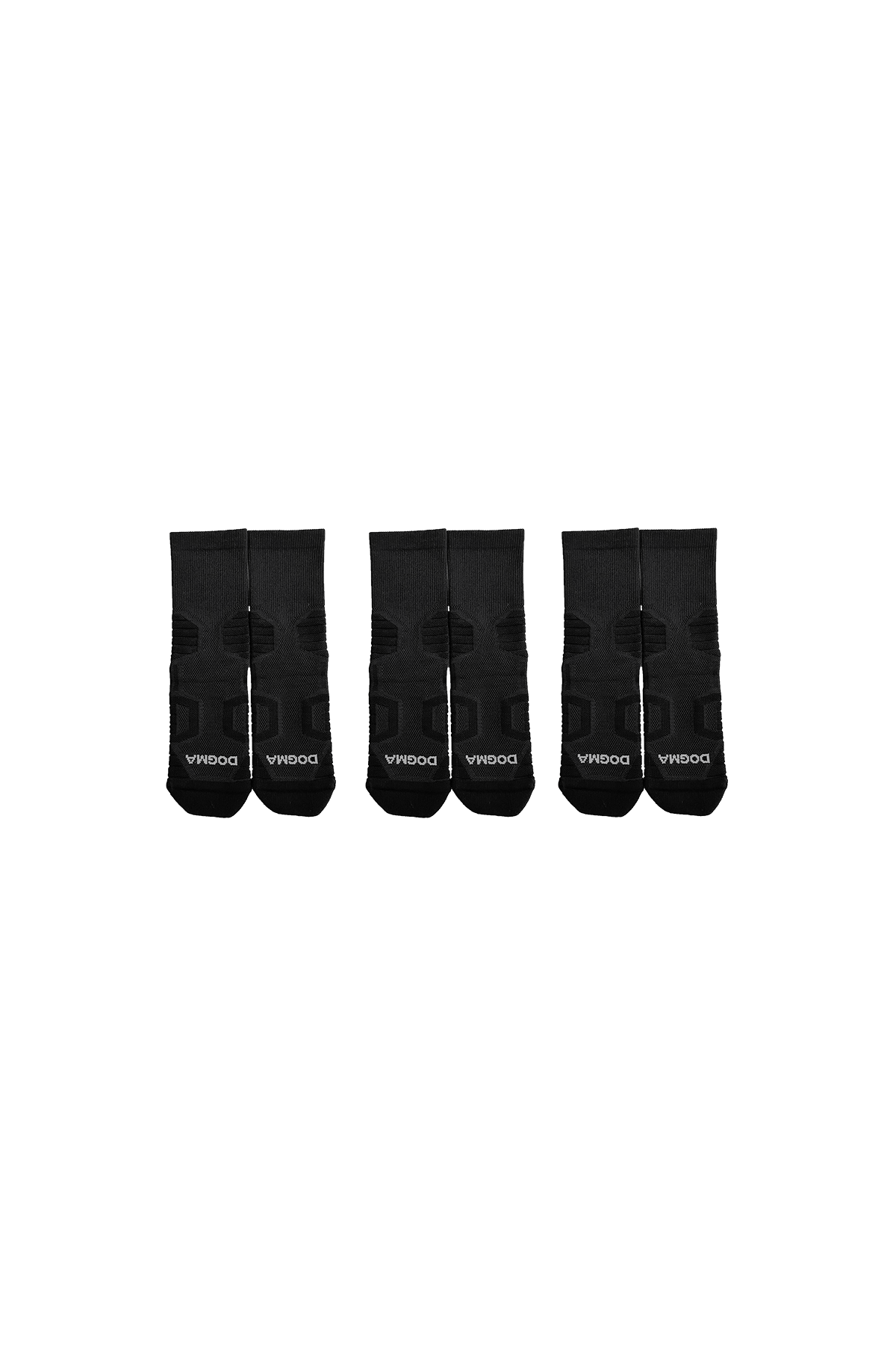 DOGMA ACTIVE performance socks 3-pack - Black