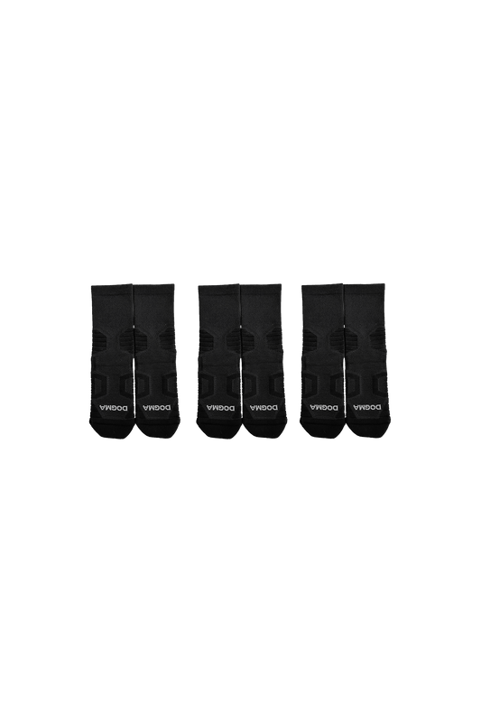 DOGMA ACTIVE performance socks 3-pack - Black